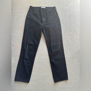 Abercrombie & Fitch ankle straight ultra high rise jean